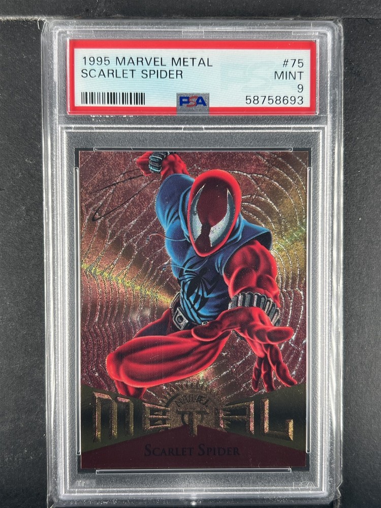 Scarlet Spider - 1995 Marvel Metal - Card #75 - PSA 9