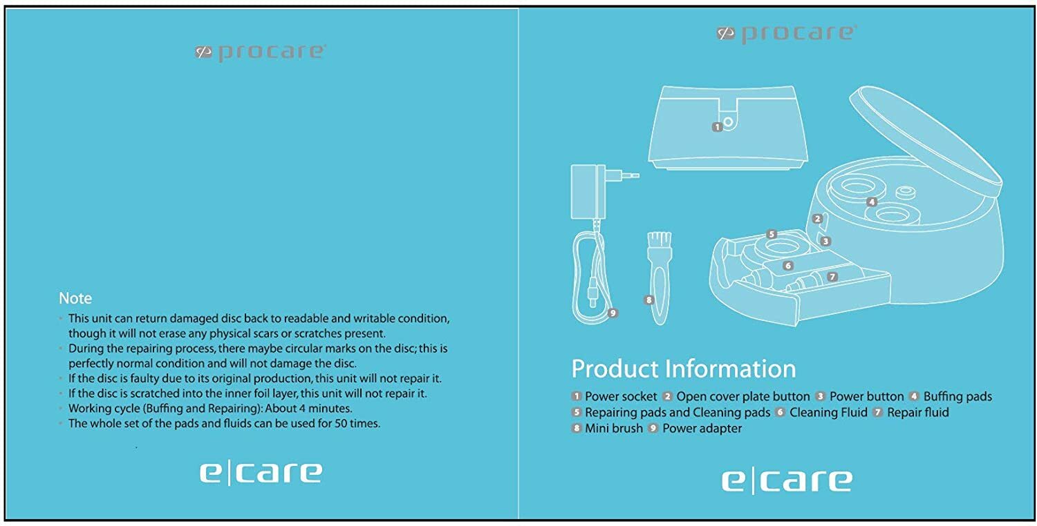 Procare DVD/CD Disc Cleaner and Reconditioner - ***REFILL KIT ONLY ***