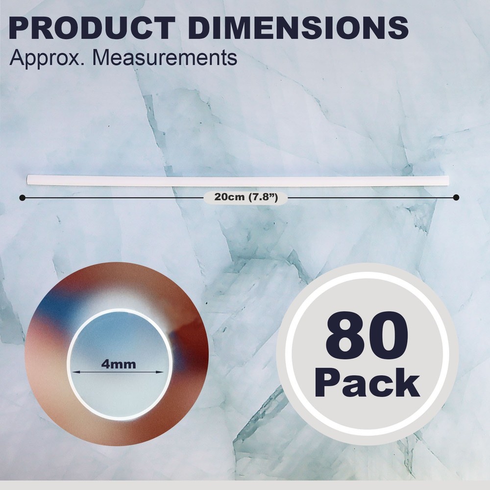 80 PLA Straws - 100% Compostable in Under Three Months