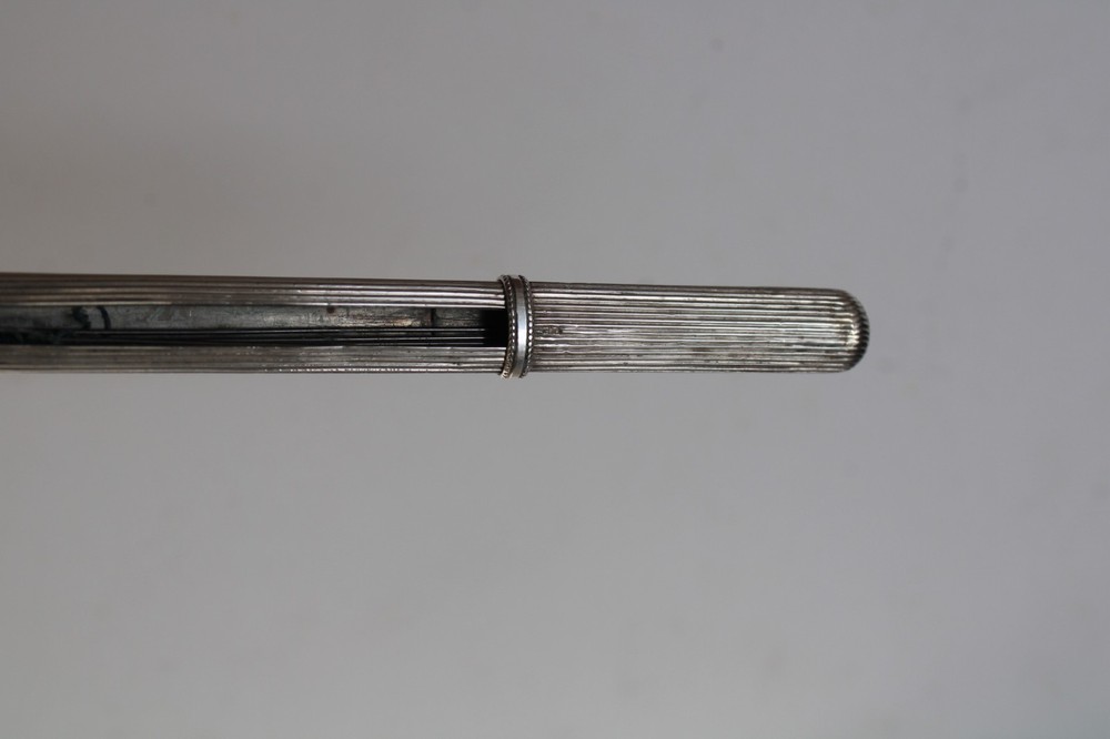 Antique Sterling Silver Knitting Needle Guards ( 9.75")
