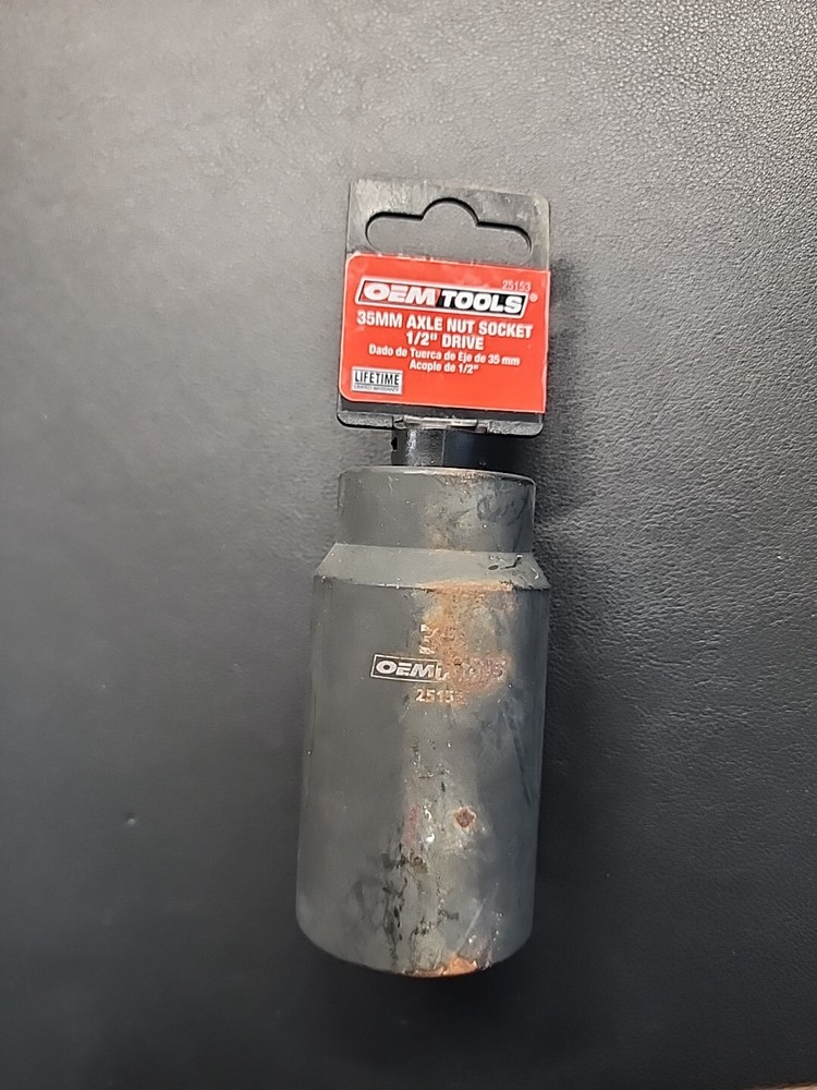 OEMTOOLS 25153 35mm. axle nut socket 1/2 drive