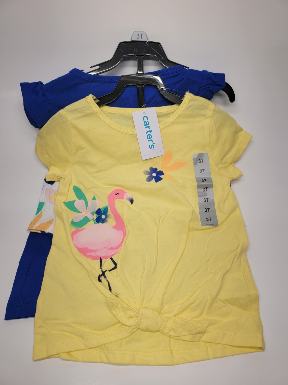 Carter's Kids' 3-piece Playwear Set, Flamingo Flowers Girls Toddler