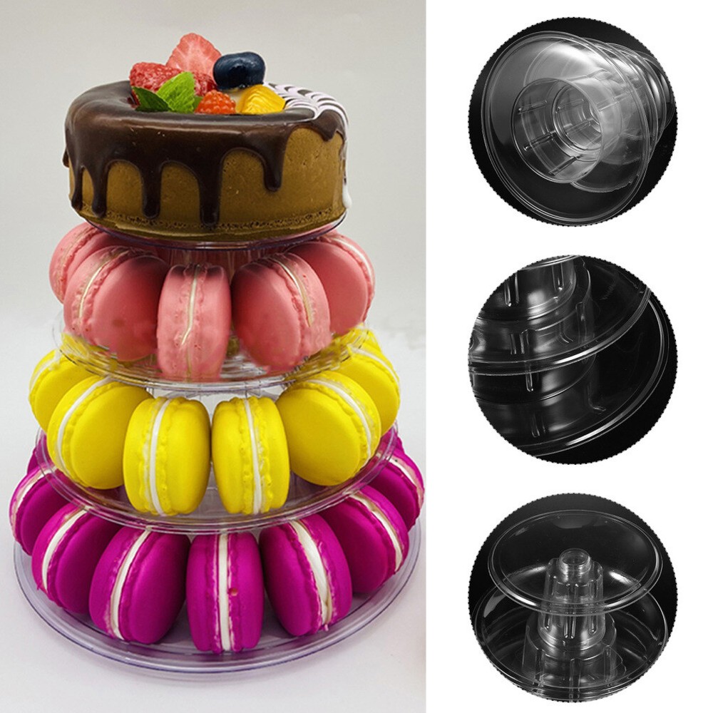 Cupcake Tower Macaron Display Stand Tree Holder Stand Round Cake Carrier Set