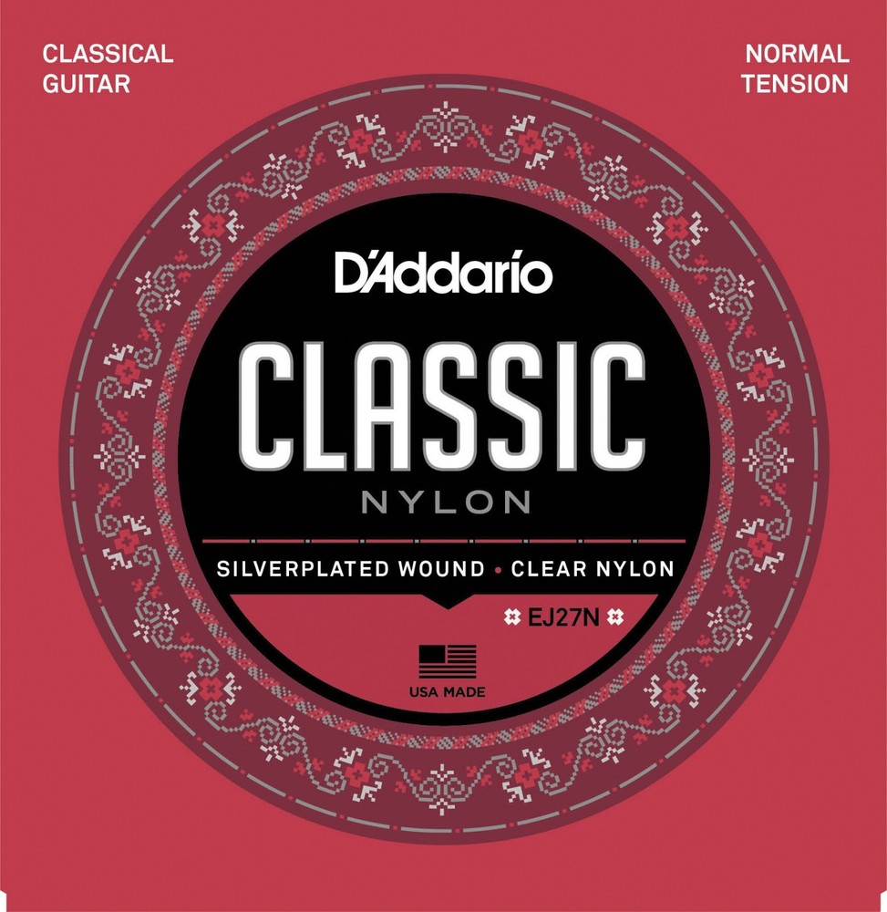 EJ27N 10 Pack D'Addario Classical Guitar Nylon Strings Normal Tension EJ27N-3D