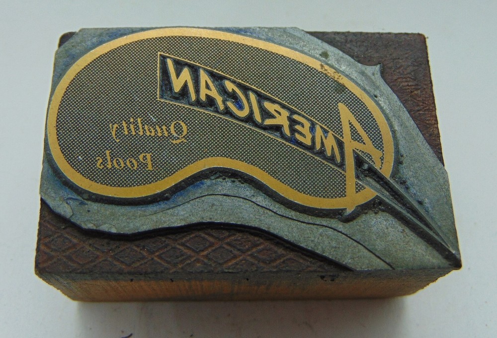 Printing Letterpress Printers Block American Quality Pools