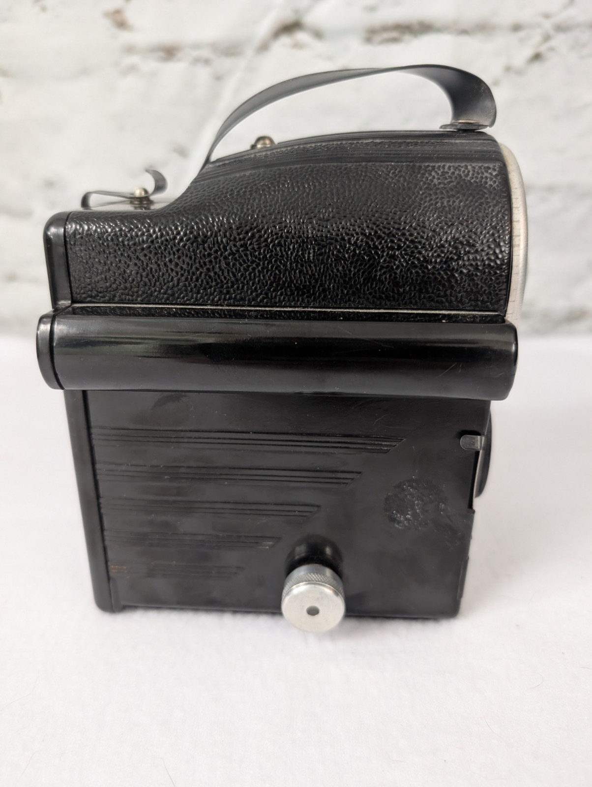 Spartus Press Flash Camera Galter Chicago Vintage Box Camera w Flash Untested