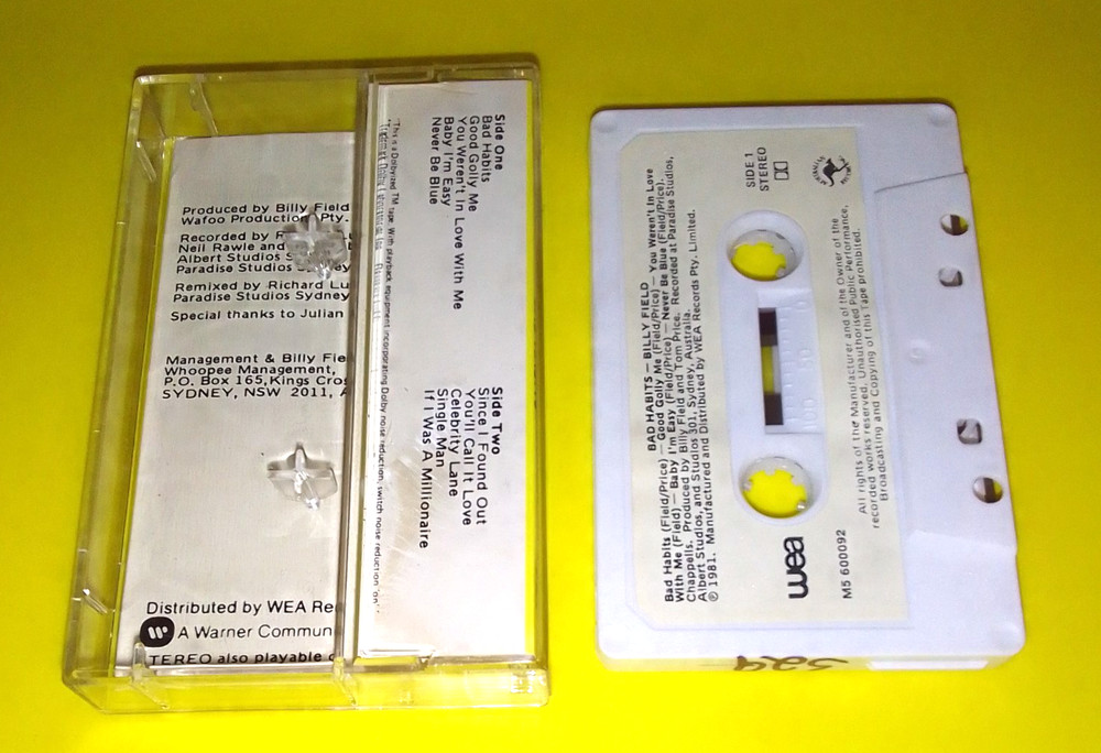 Billy Field - Bad Habits - Cassette