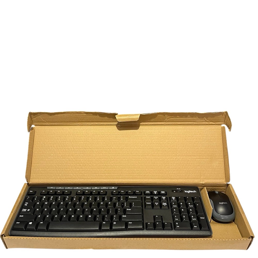Logitech MK270 Full Wireless Keyboard & Mouse Combo-NO USB RECEIVER-NOT TESTED!!