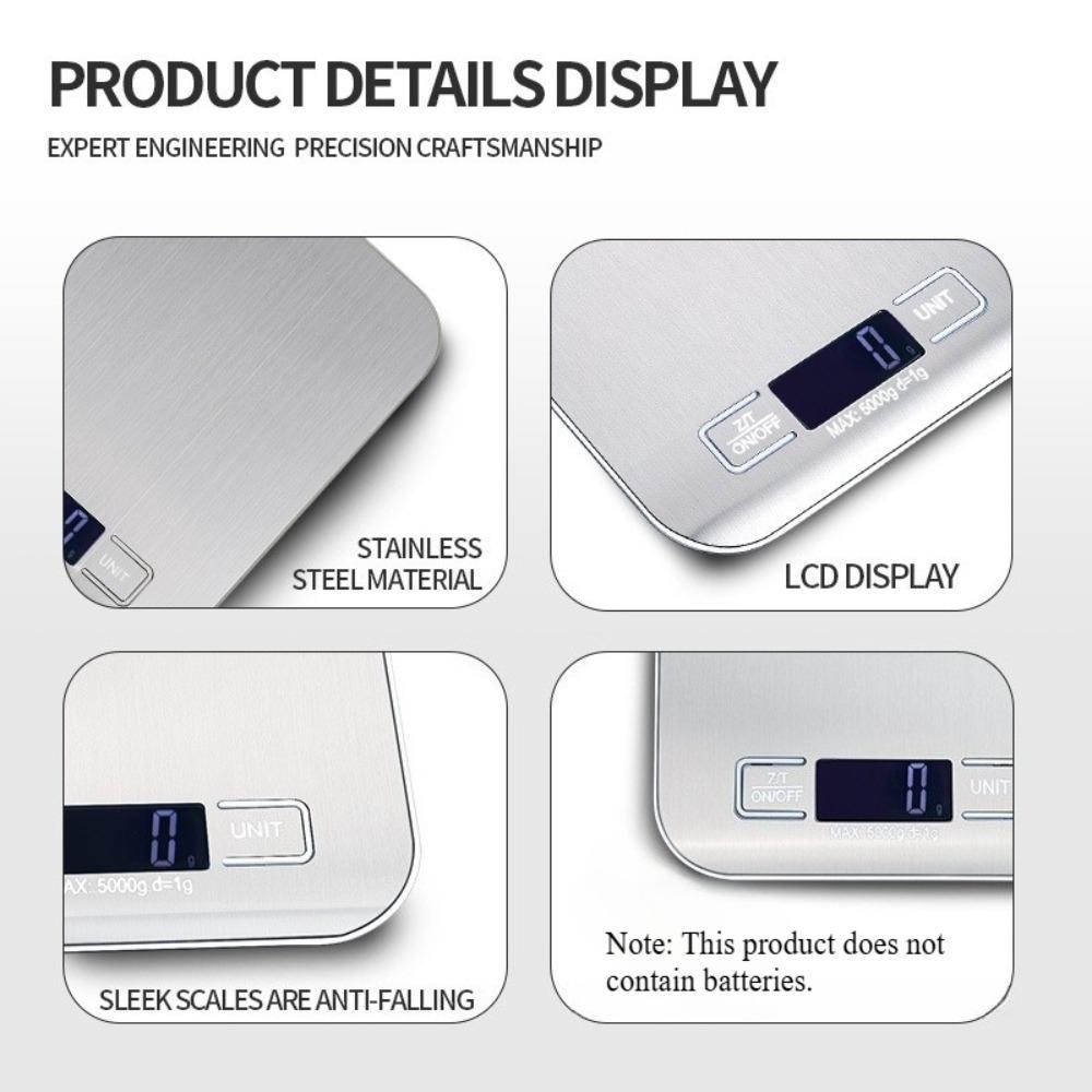 5kg/1g Kitchen Scale Multi Functional Precisionelectronic Scale with LED Display