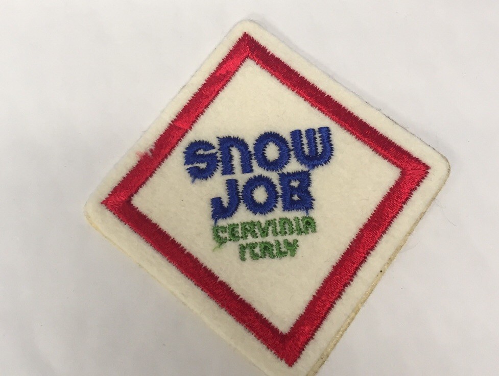 SNOW JOB CERVINIA ITALY SKIING PATCH