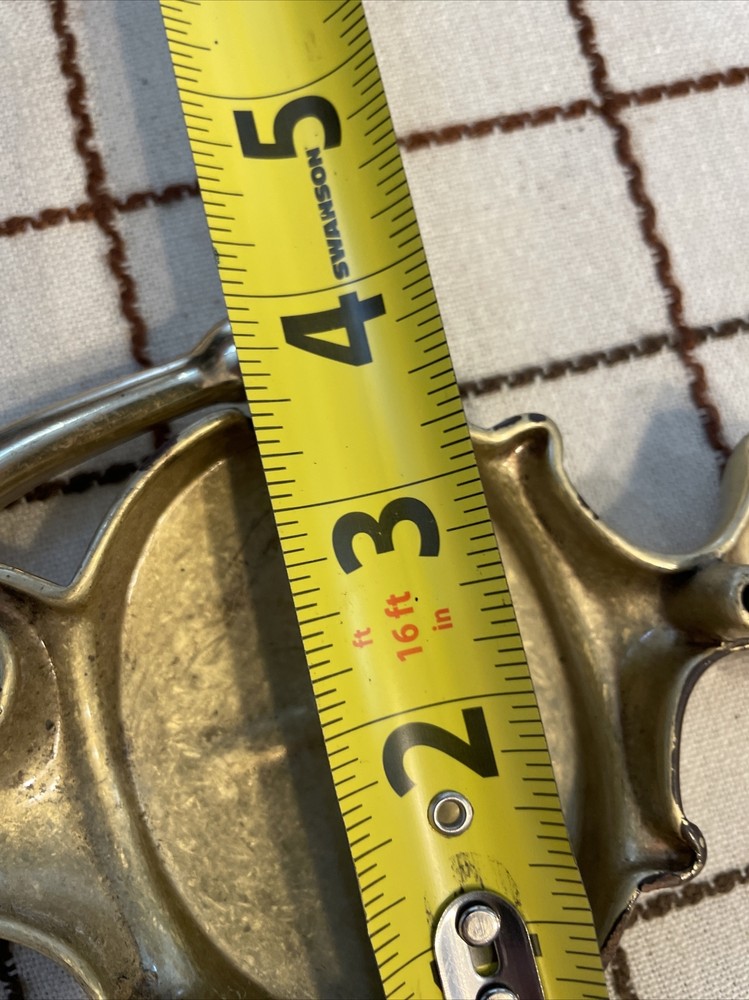Vintage preowned Polished Solid Brass Door Knocker 9”x 4”Inch