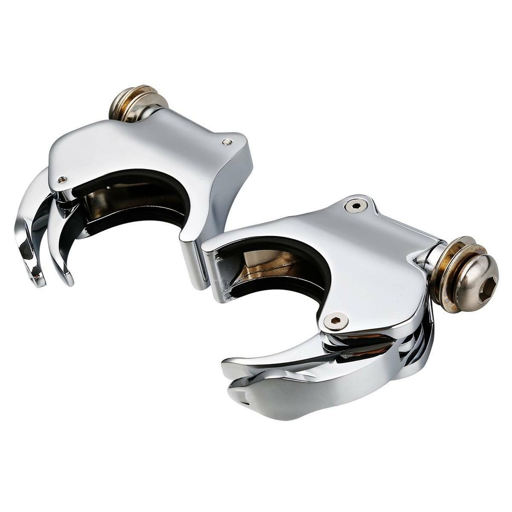 4X 41mm Fork Quick Release Windshield Clamps Fit For Harley Dyna Wide Glide