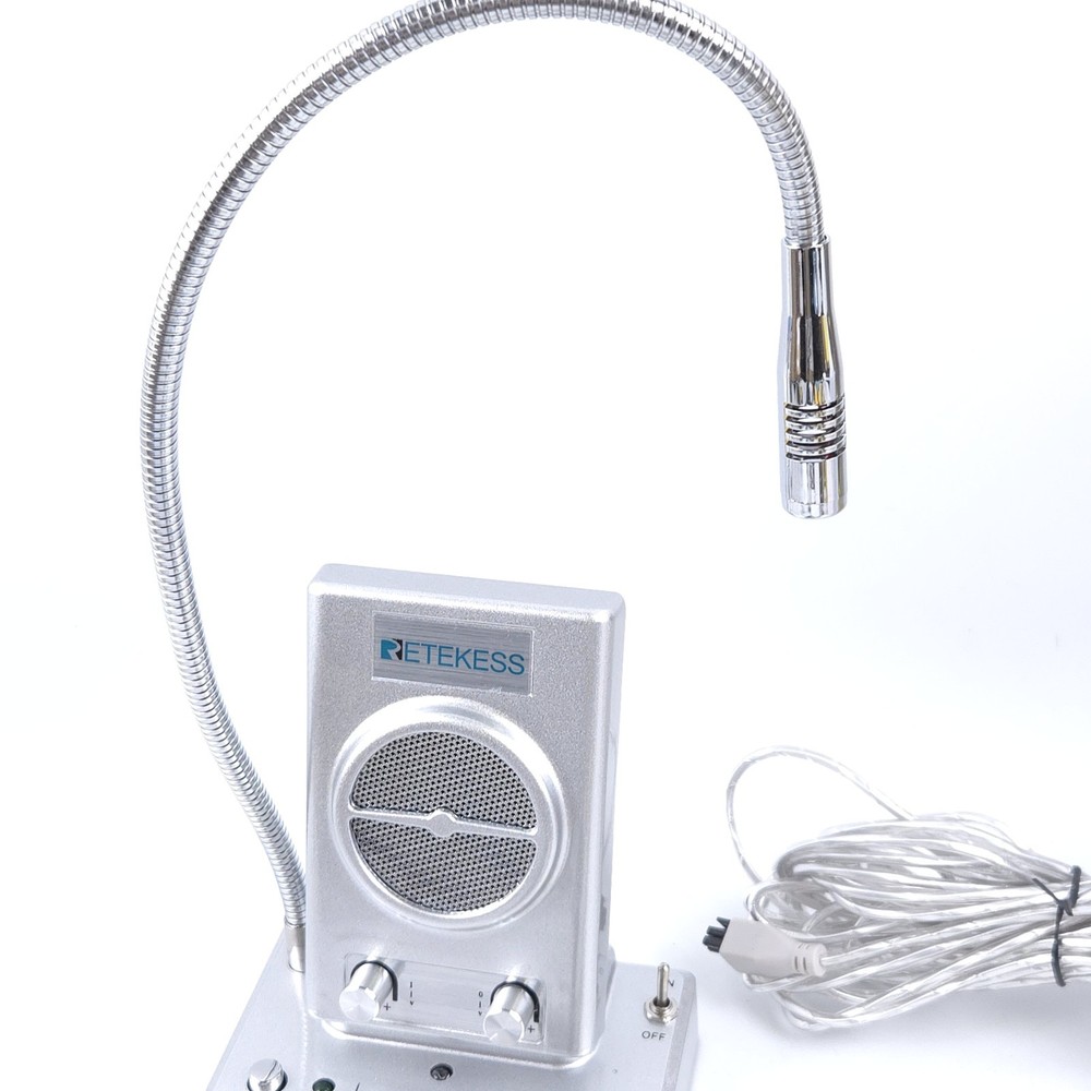 Retekess TW102 Window Intercom System Speaker Counter School, Medical, Food