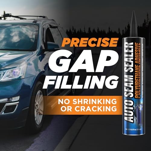 [2 Pack] Professional Automotive Seam Sealer, Paintable Quick-Set Polyurethane