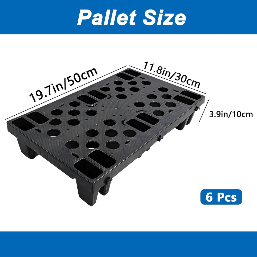 Lightweight Moisture-Proof Interlocking Plastic Pallets for Indoor/Outdoor Use