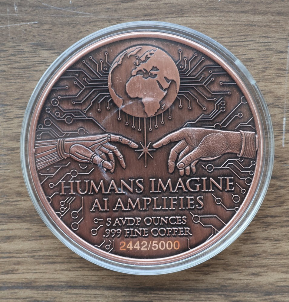 5 Oz Colorized AI Copper Round