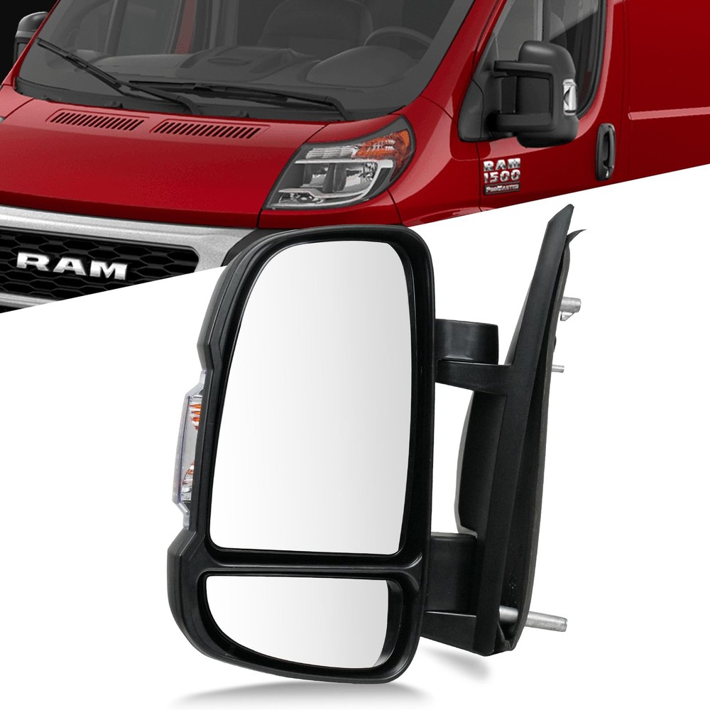 Convitex Driver Left Side Mirror for Dodge Ram (LH) Side, Black