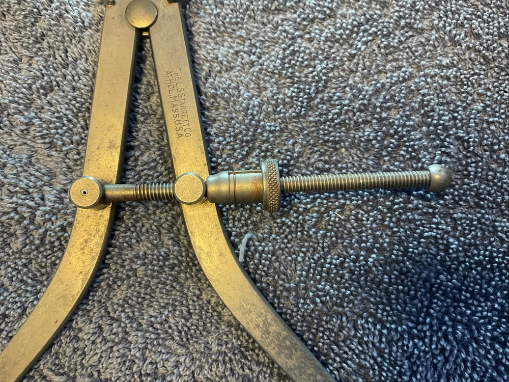 LS Starrett 8.5” Legs Spring Joint Outside Caliper & Husky 6” 3-Mode Digital