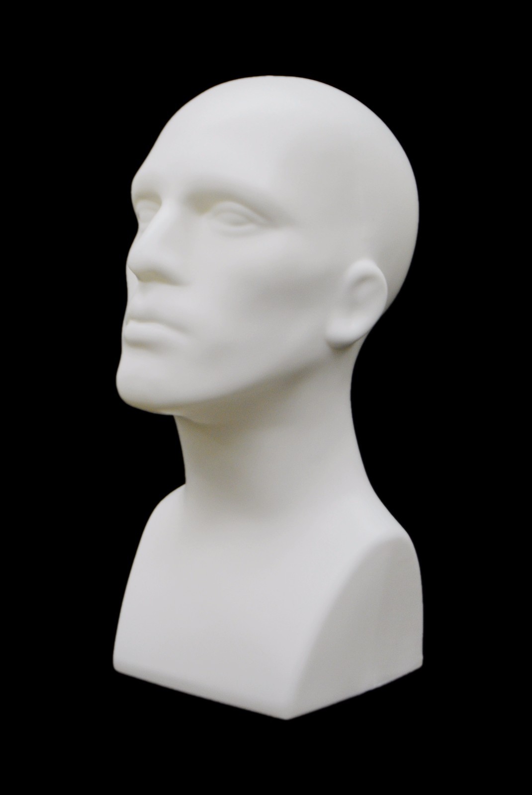 2PCS Male Abstract Mannequin Head Light weight Style Display #PS-M-WH X2