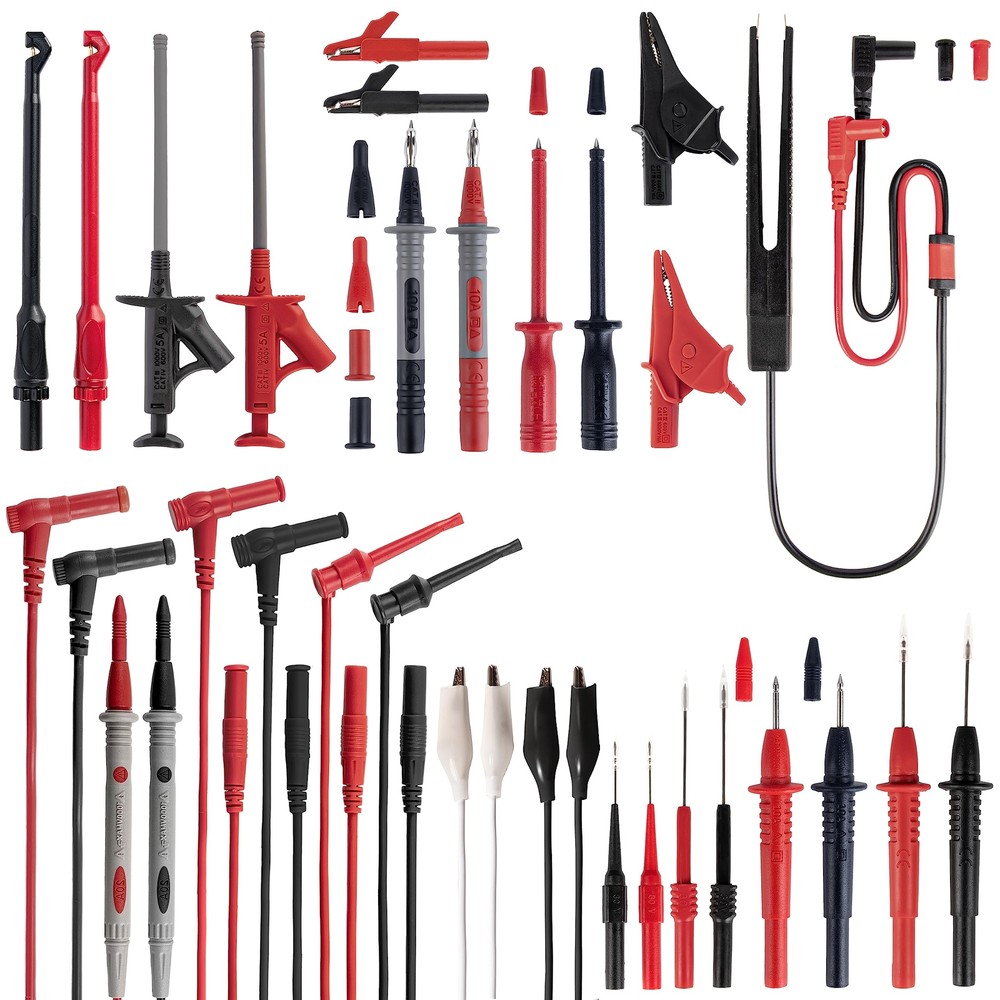 29pcs Multimeter Test Leads Kit With Replaceable Wire Piercing Probes Alligator