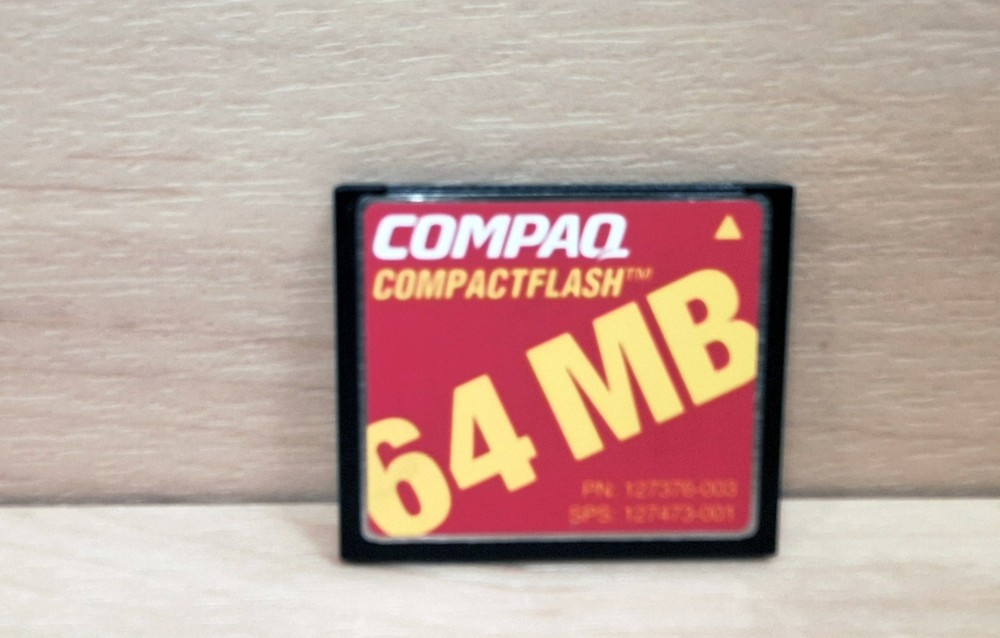 Compaq Flash Memory Card 64 MB CompactFlash Hewlett-Packard 127376-003 Grade A
