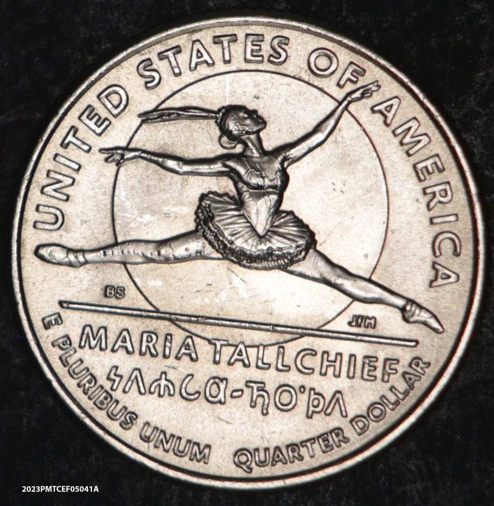2023-P Maria Tallchief 'Extra Feather' Reverse Mint Error