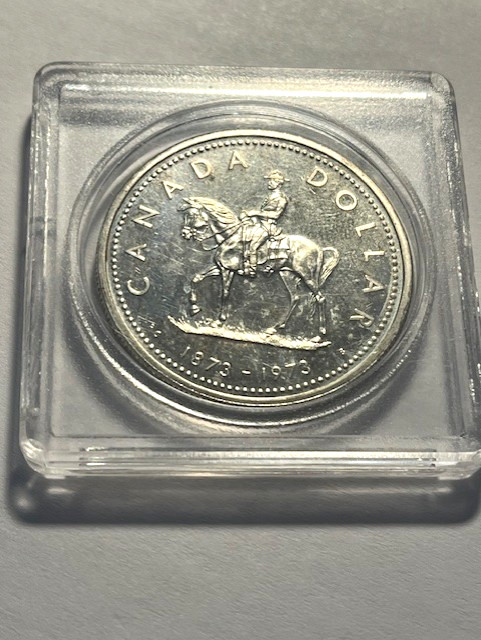 1973 Canada Silver Dollar/RCMP Centennial/PL #641