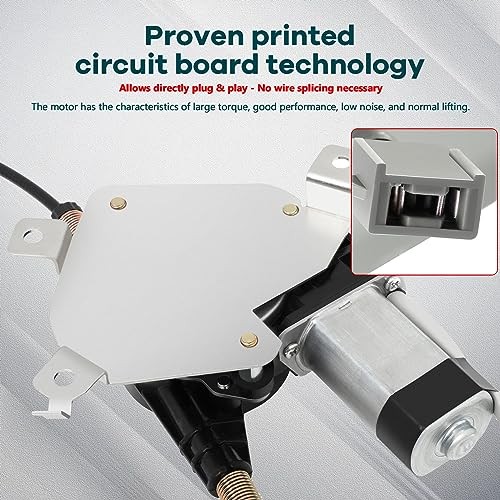 Front Driver Side Power Window Regulator with Motor Replacement for 1998-2011