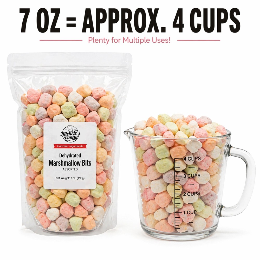 Kraft Mini Dehydrated Marshmallows Assorted Colors Cereal Marshmallows 7oz