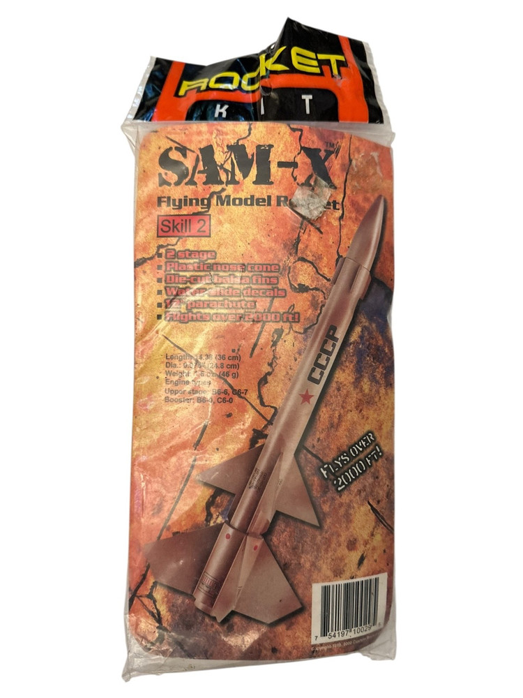 Custom Rocket Kit SAM-X Flying Model Rocket Length 14.38"