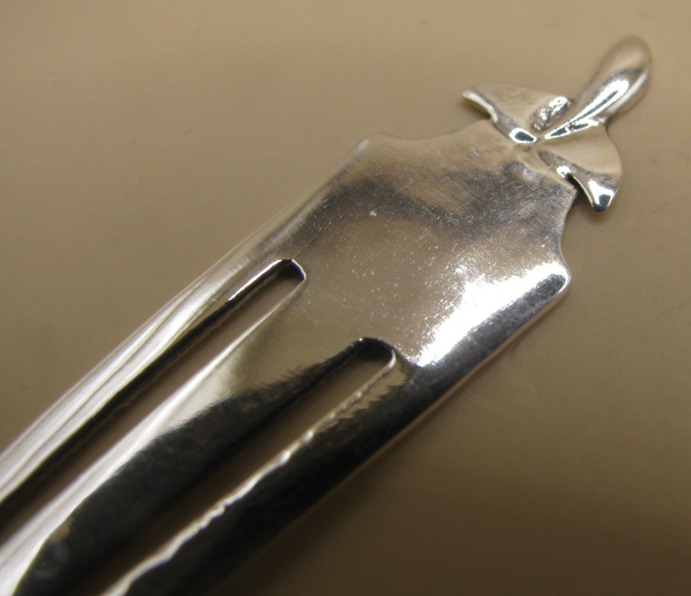 Unusual Solid Silver 925 Bookmark With A Tail Topper - Whale / Mermaid / Fish
