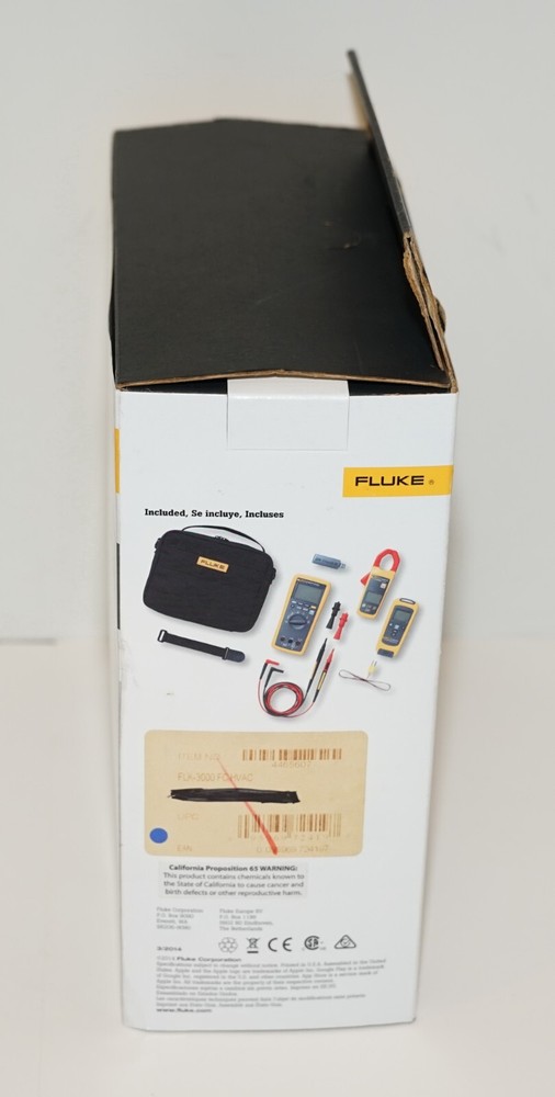 FLUKE 3000FC DMM HVAC KIT DIGITAL MULTIMETER T3000FC K-TYPE A3000FC CLAMP METER