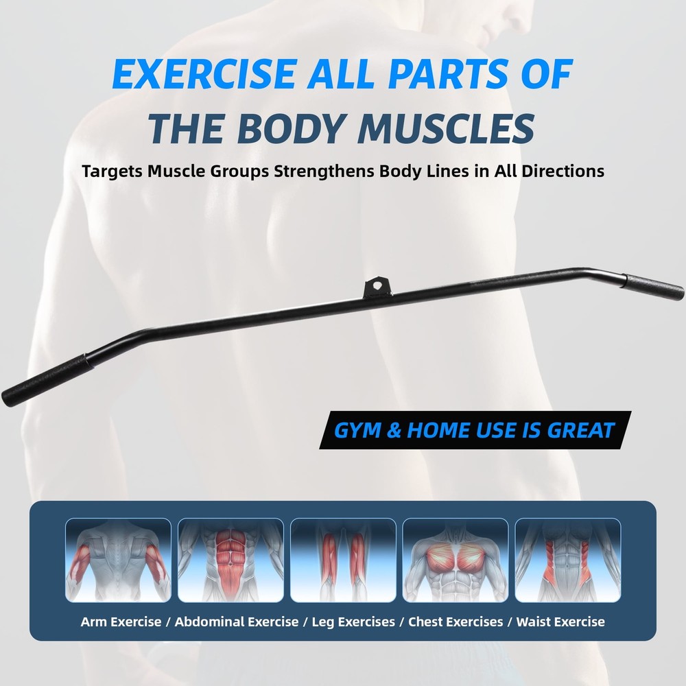 Tricep Press DownCable Attachment Set,with LATPulldown Accessories with Rotating