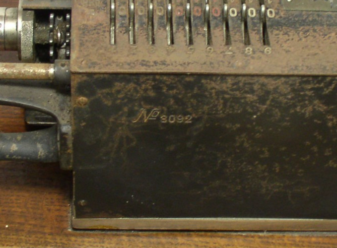 ANTIQUE 1911 MARCHANT MECHANICAL CALCULATING MACHINE & CASE, NO.