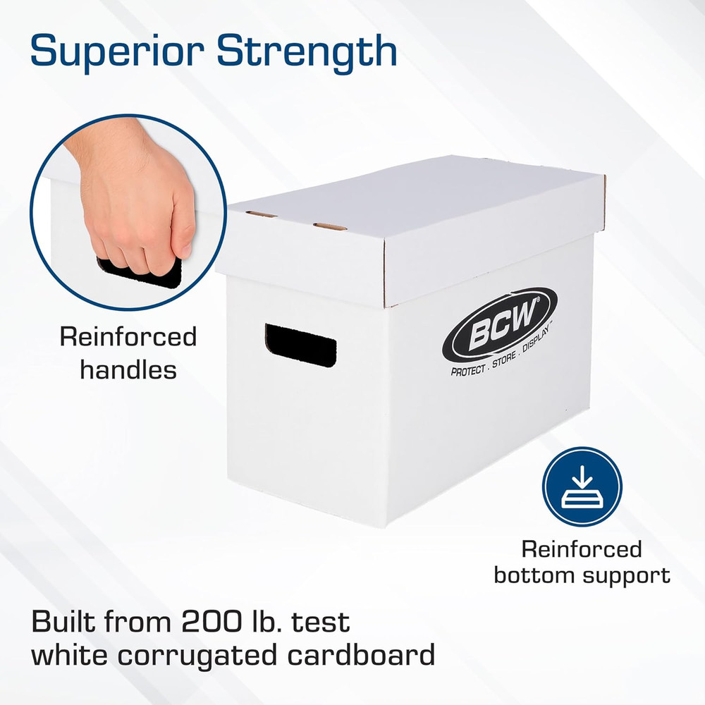 Short Comic Storage Box - 3 Pack | Holds 150-175 Current/Silver Age Comics | Sta