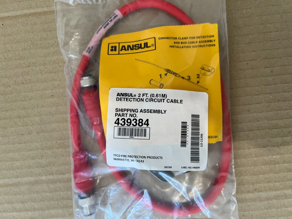 ANSUL PART NO.439384 2FT (0.61M) Detection Circuit Cable