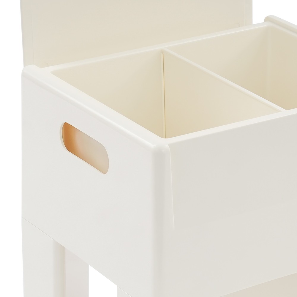 Multifunctional End Table Small Side Table for Bedroom Dorm and Small Spaces