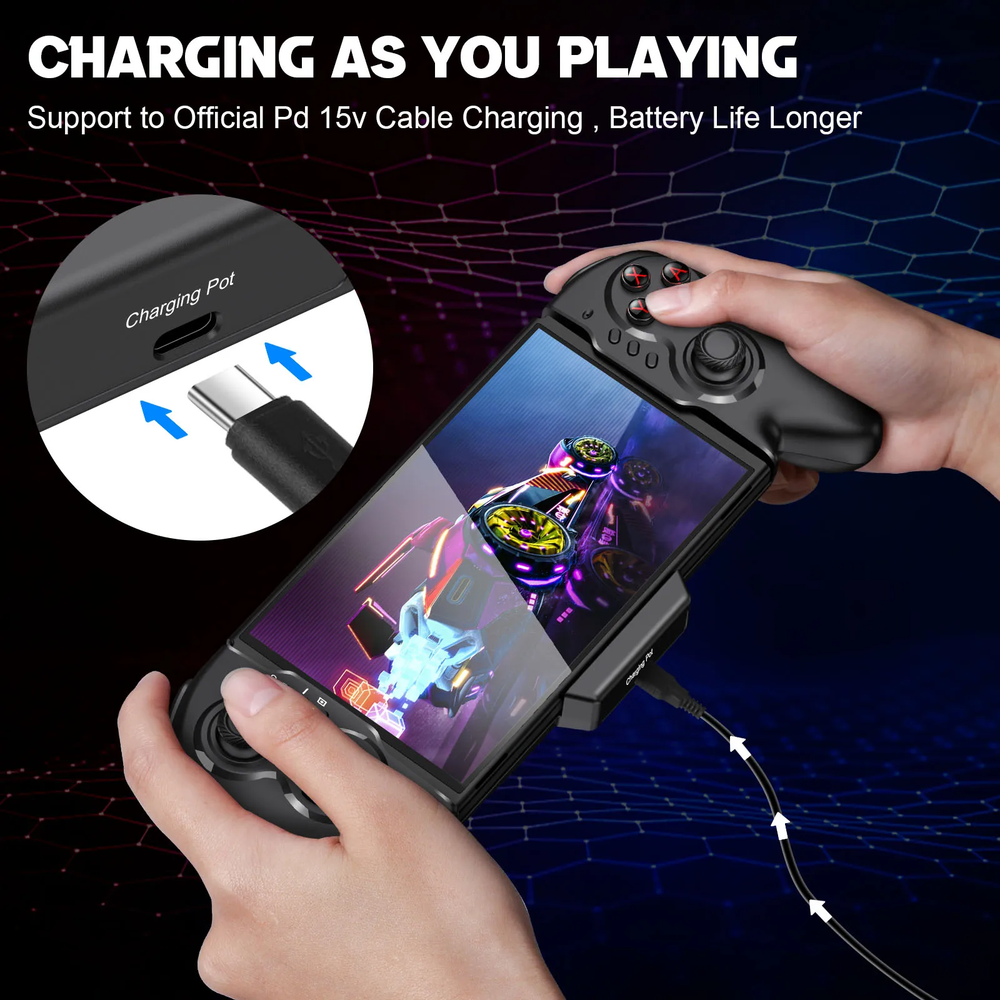 Dual Vibration Handheld Controller Grip Gamepad For Nintendo Switch Joy-Con Game