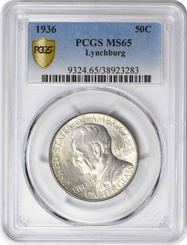 Lynchburg Commemorative Silver Half Dollar 1936 MS65 PCGS