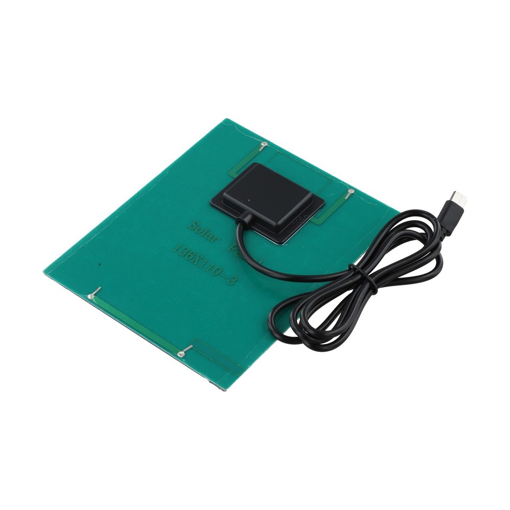 Solar Powered 2W Charger Panel with 1M Cable Suitable for Type C Output Devices