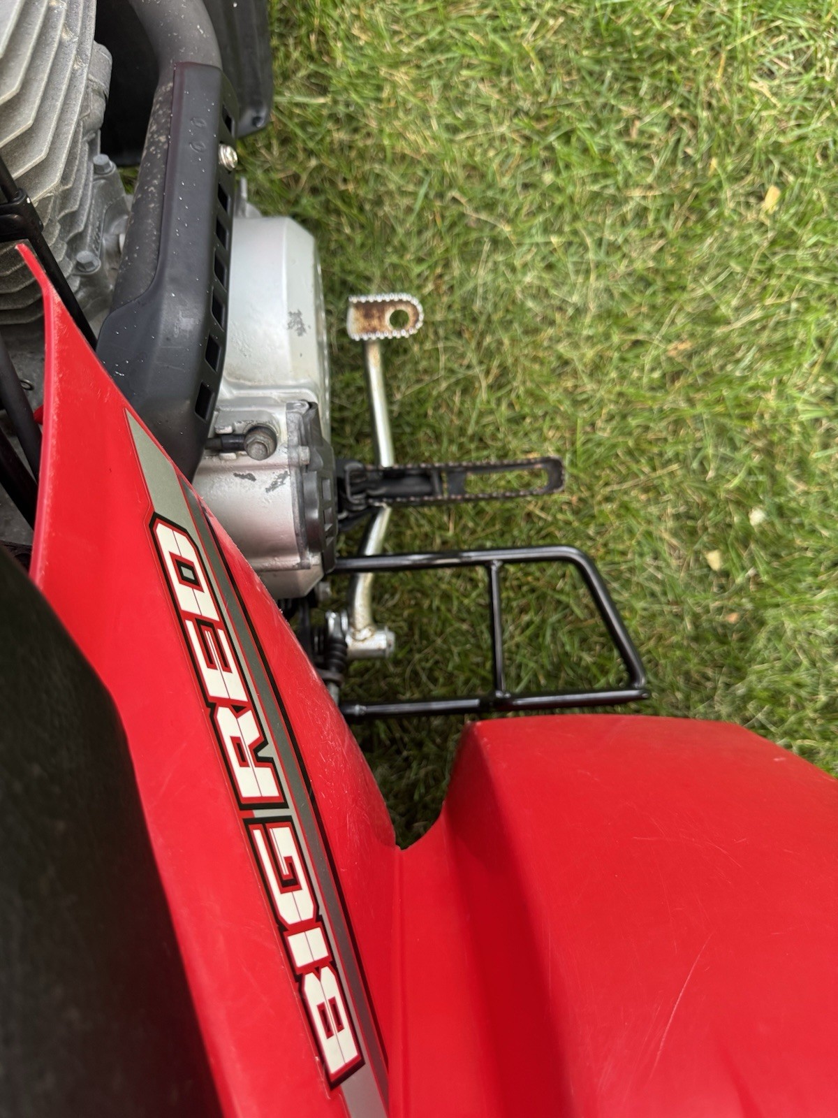 HONDA BIG RED 250 250ES HEEL GUARD FOOT REST 85-88 HONDA BIG RED