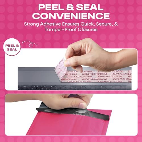 Y-HotPink-#6-mailer-50Pack-M