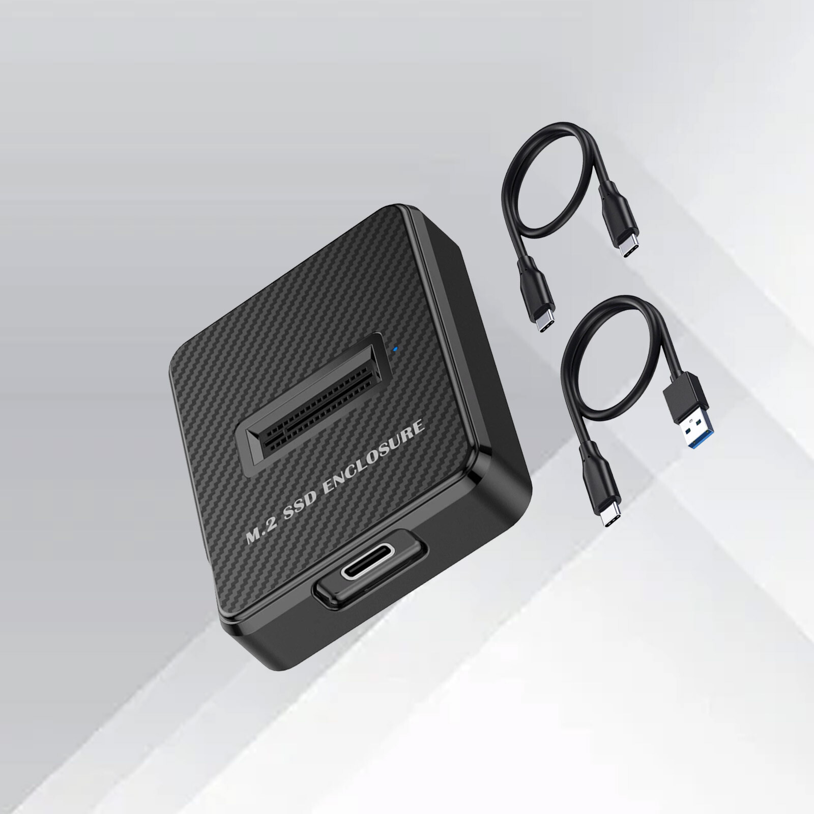 M.2 NVMe & SATA to USB C Docking Station M Key B+M Key Reader Writer Adapter qai