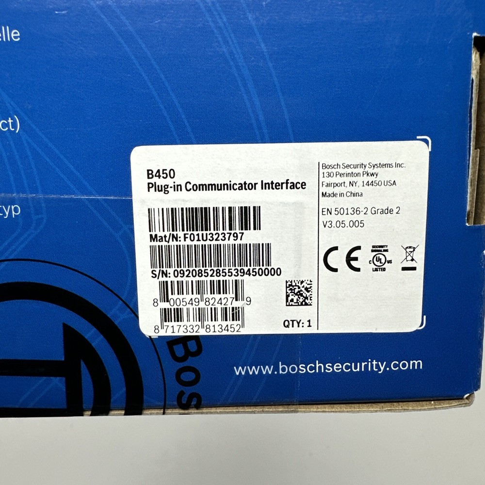 NEW SEALED Bosch B450 Conettix Plug-in Communicator Interface