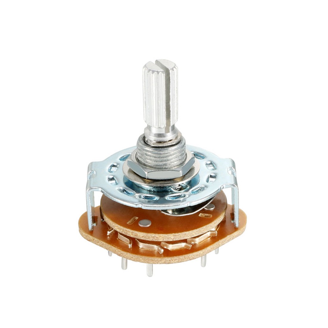 2 Pack 16Pin 4P3T 4 Pole 3 Position  Selector Rotary Switch,Single Deck Band