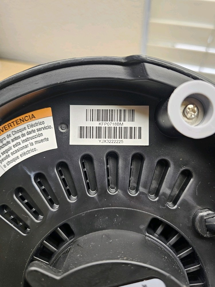 KitchenAid Food Processor KFP0718 Black Base Motor Replacement Part ONLY P2