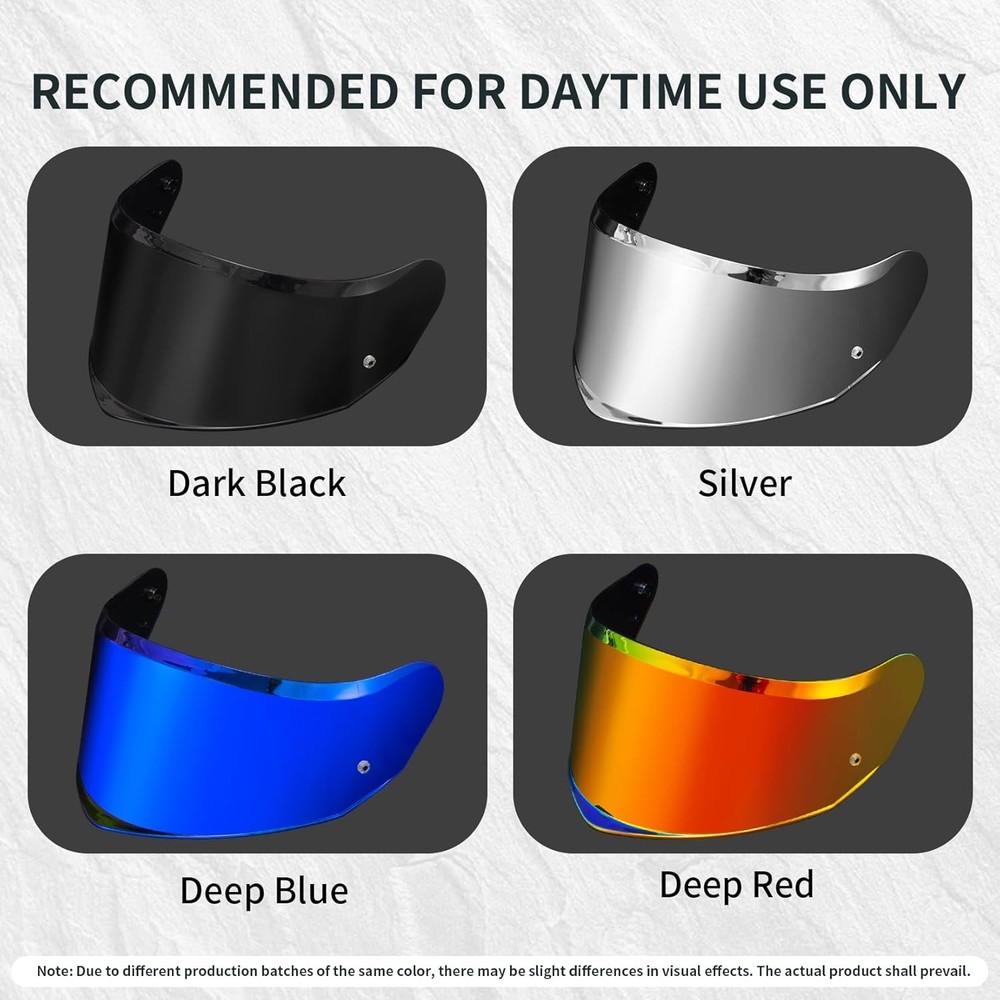 Helmet Tinted Visor Face Shield Replacement for Stream II FF808, Silver