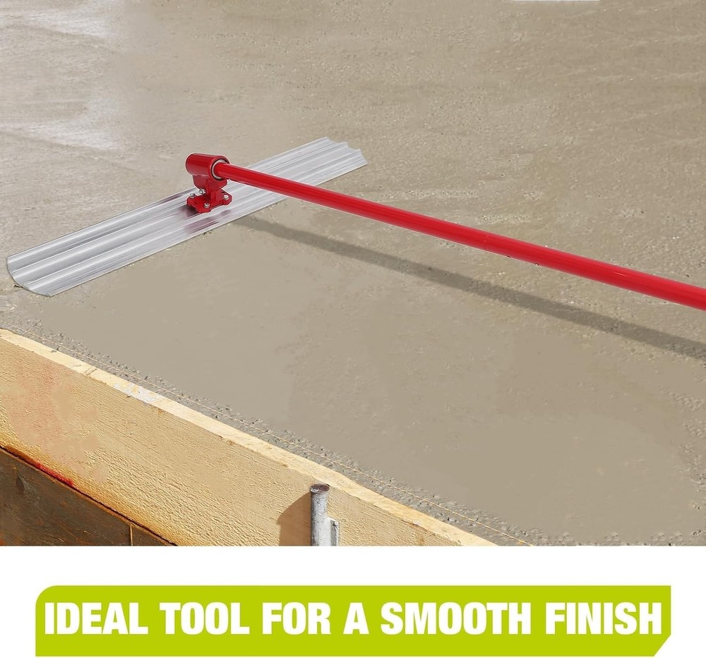 Bull Concrete Float 46"x8" Concrete Tool Trowel Float Adjustable Handle Bracket