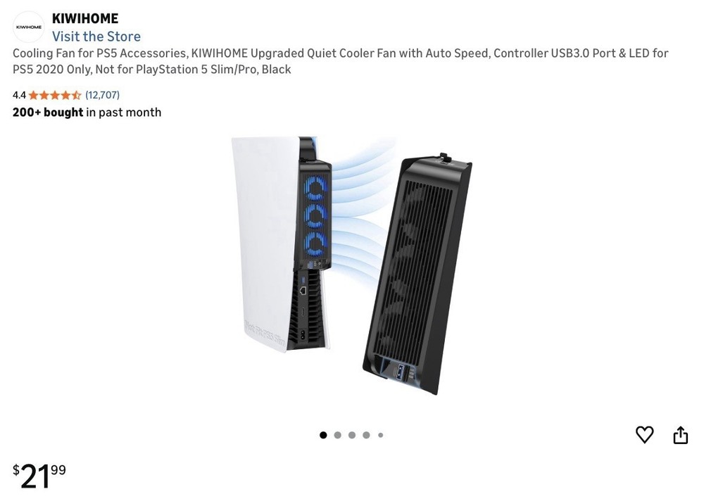 PS5 PlayStation Cooling Fan