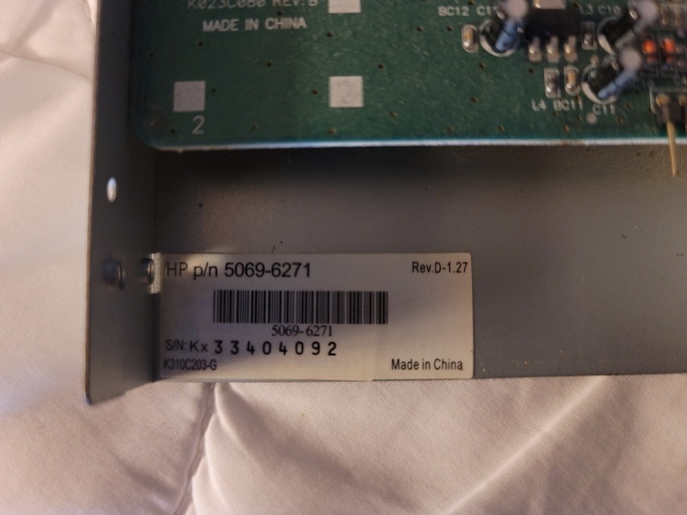 HP Printer Memory Card Reader P/N 5069 - 6271 REV. D-1.27